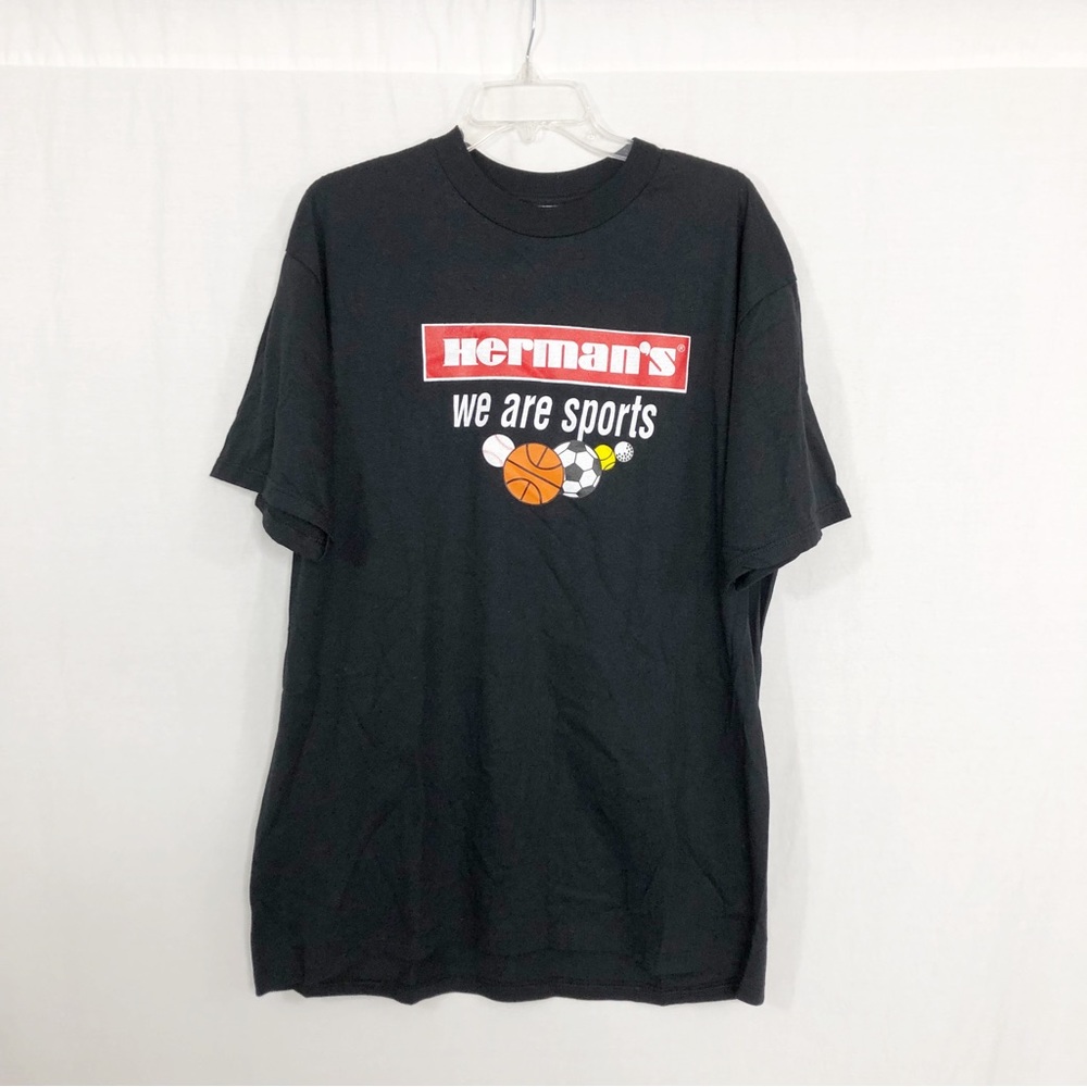NEW Jerzees Vintage 1980s Deadstock Herman’s We Are Sports T-Shirt, Size XL